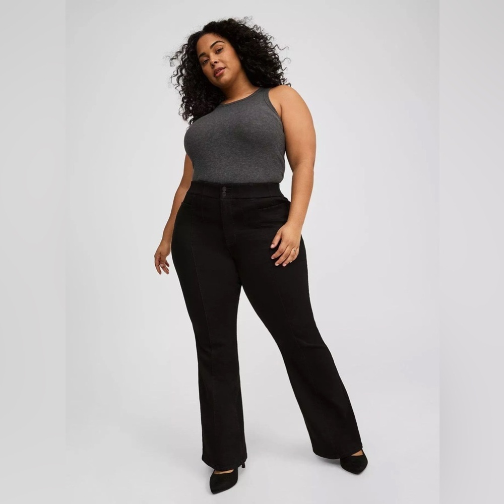 Torrid Corset High Rise Flare Jeans